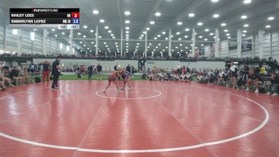 100 lbs Juliette Cuevas, Pennsylvaniia Red vs Ella Giallombardo, Michigan Red