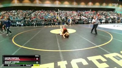 126 lbs Prelim - Bishop Carter, Pahrump Valley vs Jacob Partida, Golden Valley (Merced)