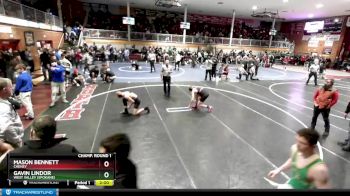 145 lbs Champ. Round 1 - Gavin Lindor, West Valley (Spokane) vs Mason Bennett, Cheney