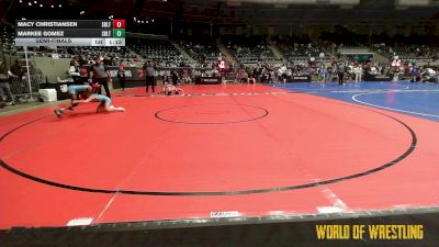 82 lbs Semifinal - Macy Christiansen, Sebolt Wrestling Academy vs Markee Gomez, Sebolt Wrestling Academy