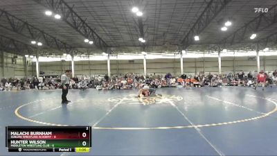 92 lbs Quarterfinals (8 Team) - Malachi Burnham, Sublime Wrestling Academy vs Hunter Wilson, Middleton Wrestling Club