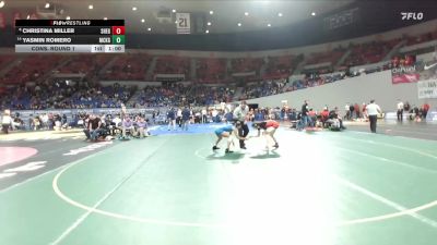 6A/5A Girls 115 Cons. Round 1 - Christina Miller, Sherwood Girls vs Yasmin Romero, McKay Girls