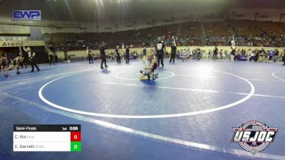 80 lbs Semifinal - Cole Nix, Plainview Youth Wrestling Club vs Ely Garrett, Deer Creek Wrestling Club