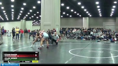 165 lbs Semis & 1st Wrestleback (8 Team) - Syler Weber, Liberty vs Ethan Baker, Apprentice School