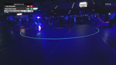 115 lbs Quarters - Aja Walden, Hillcrest High vs Raelynn Garn, Box Elder Stingers Wrestling