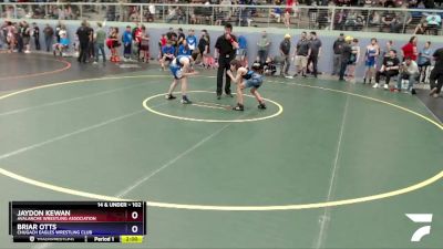 102 lbs Round 1 - Briar Otts, Chugach Eagles Wrestling Club vs Jaydon Kewan, Avalanche Wrestling Association