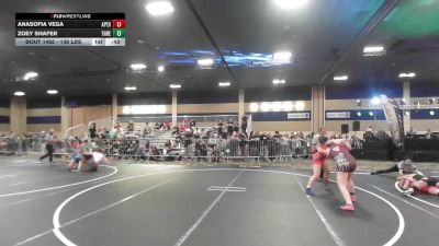 136 lbs Consi Of 32 #2 - Anasofia Vega, Apex - Michigan vs Zoey Shafer, Threshold WC