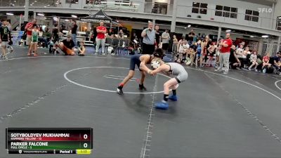 64 lbs Placement (4 Team) - Sotyboldyev Mukhammadali, Hammers Yellow vs Parker Falcone, Full Circle