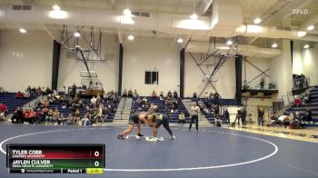 285 lbs 5th Place Match - Tyler Cobb, Lourdes University vs Jaylen Culver, Siena Heights University