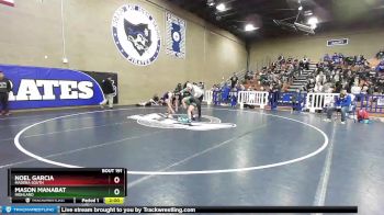 132 lbs Semifinal - Mason Manabat, Highland vs Noel Garcia, Madera South