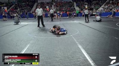 61 lbs Cons. Round 3 - Jaxtyn Mudd, Beloit vs Parker Zluticky, Kansas Young Guns