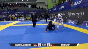 Mukhit Aliyev vs Eduardo Fallavena Freitas 2025 European Jiu-Jitsu IBJJF Championship