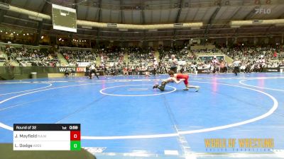 64 lbs Round Of 32 - Jiggs Mayfield, R.A.W. vs Logan Dodge, Ares Wrestling Club