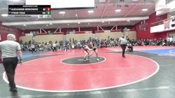 159 lbs Quarterfinal - Tyson Tran, Granada vs Alexander Berkowitz, Redwood