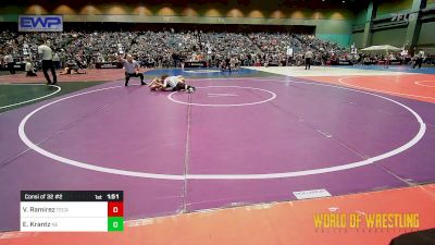 132 lbs Consi Of 32 #2 - Victor Ramirez, Temescal Canyon vs Evan Krantz, Nevada Elite