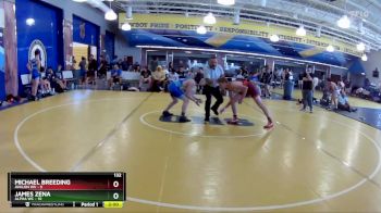 132 lbs Round 2 (8 Team) - James Zena, Alpha WC vs Michael Breeding, Avalon WV