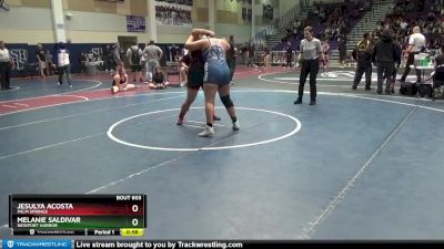 235 lbs Cons. Round 5 - Melanie Saldivar, Newport Harbor vs Jesulya Acosta, Palm Springs