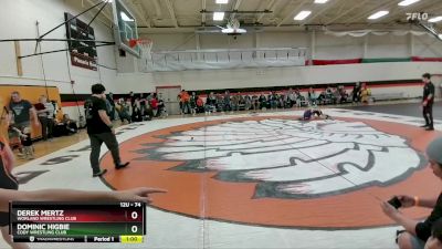 74 lbs Cons. Semi - Derek Mertz, Worland Wrestling Club vs Dominic Higbie, Cody Wrestling Club