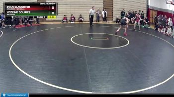 120 lbs Cons. Round 4 - Evan Slaughter, Cimarron Memorial vs Yozeine Douriet, Western