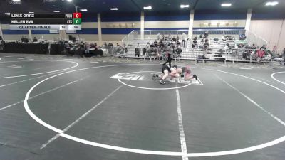 102 lbs Quarterfinal - Lenix Ortiz, Pounders WC vs Kellen Eva, Atc