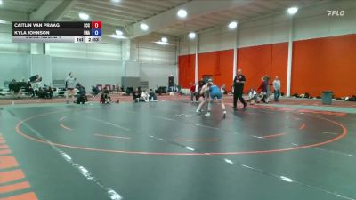 131 lbs Cons. Round 4 - Caitlin Van Praag, Southeastern CC vs Kyla Johnson, Unattached