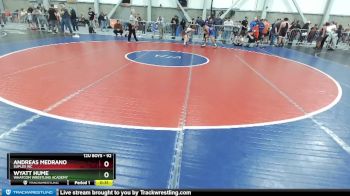 92 lbs Cons. Round 4 - Wyatt Hume, Whatcom Wrestling Academy vs Andreas Medrano, Suples WC