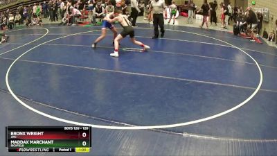 120 lbs Cons. Round 1 - Bronx Wright, JWC vs Maddax Marchant, Richfield