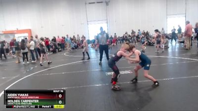 80 lbs Cons. Semi - Aiden Yiakas, White Knoll Youth Wrestling vs Holden Carpenter, Legacy Elite Wrestling