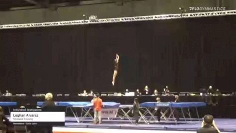 Loghan Alvarez - Individual Trampoline, Midwest Training - 2021 USA Gymnastics Championships