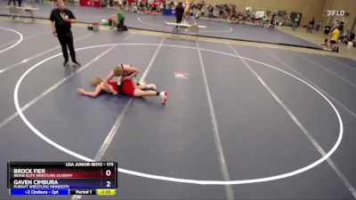 175 lbs Semifinal - Brock Fier, Berge Elite Wrestling Academy vs Gaven Cimbura, Pursuit Wrestling Minnesota