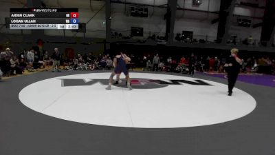 Junior Boys GR - 215 lbs Champ. Round 1 - Aiden Clark, OR vs Logan Ullah, WA