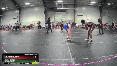 120 lbs Cons. Round 3 - Thomas Norris, Ironclad Wrestling vs Evan Gates, Legacy Elite WC