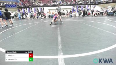 75 lbs Quarterfinal - Chris Soto, Chandler Takedown Club vs Easton Bowen, Standfast OKC