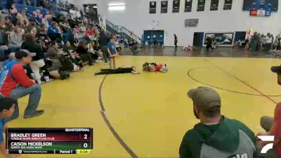 108 lbs Quarterfinal - Auzzy Carter, Powell Wrestling Club vs Syler Roady, Worland Wrestling Club