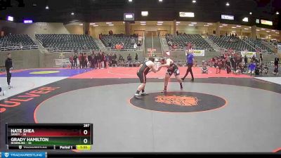 287 lbs Round 3 (4 Team) - Grady Hamilton, Roseburg vs Nate Shea, Sandy