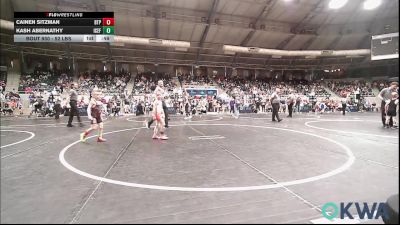 52 lbs Consi Of 32 #2 - Cainen Sitzman, Tulsa Blue T Panthers vs Kash Abernathy, ICEFIGHTER U