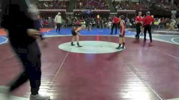 73 lbs Cons. Round 6 - Abel Haugen, Williston Coyotes vs Easton Murphy, Billings Wrestling Club