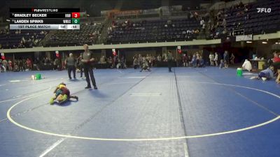 45 lbs 1st Place Match - Bradley Becker, Rum River Wrestling vs Landen Spinks, Windom Mountain Lake Cobras