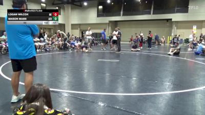 90 lbs Round 2 (6 Team) - Logan Wilcox, Moyer Elite vs Mason Mabe, Alabama Elite Black