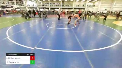 130 lbs Consi Of 16 #1 - Colton Murray, Middlebury VT vs Dylan Ceprano, Top Flight Wrestling Academy