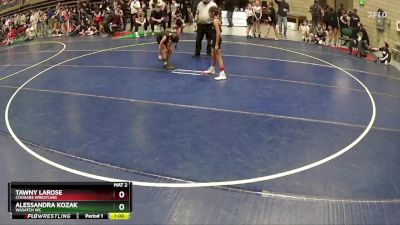 76 lbs Cons. Round 2 - Tawny LaRose, Cougars Wrestling vs Alessandra Kozak, Wasatch WC