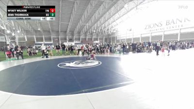 46 lbs Cons. Semi - Jens Thornock, Box Elder Stingers vs Wyatt Wilson, Team Prestige Wrestling