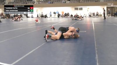 160 Championship Bracket Cons. Round 5 - Karson Tufte, Watertown-Mayer vs Rex Ayshford, Kasson-Mantorville