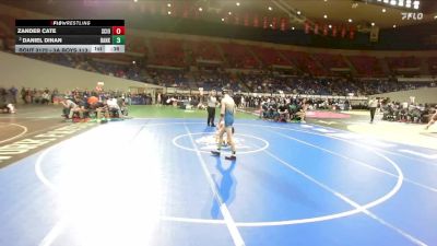 3A Boys 113 lbs Cons. Round 3 - Daniel Dinan, Banks Boys vs Zander Cate, Scio Boys