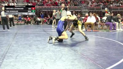 2A-120 lbs Quarterfinal - Jon Gonzalez, West Marshall vs Mitchell Schmauss, Crestwood, Cresco