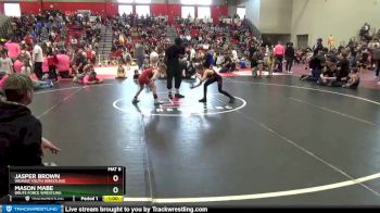 65 lbs Cons. Round 4 - Mason Mabe, Brute Force Wrestling vs Jasper Brown, Weaver Youth Wrestling