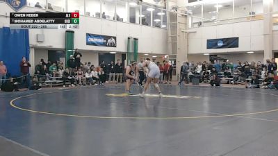 285 lbs Quarterfinal - Owen Reber, Alvernia University vs Mohamed Abdelatty, Ursinus