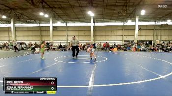 75 lbs Quarterfinal - Ezra R. Fernandez, Sublime Wrestling Academy vs Josh Green, All In Wrestling Academy