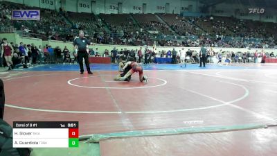 88 lbs Consi Of 8 #1 - Hudson Glover, Skiatook Bulldog Wrestling vs Antonio Guardiola, Tonkawa