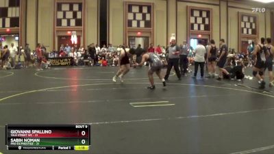 195 lbs Finals (8 Team) - Giovanni Spallino, Yale Street WC vs Sabih Noman, Pro Ex/Prestige